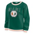 thumbnail image 2 of Women's WEAR by Erin Andrews Green Miami Hurricanes Seal Sweatshirt, 2 of 5