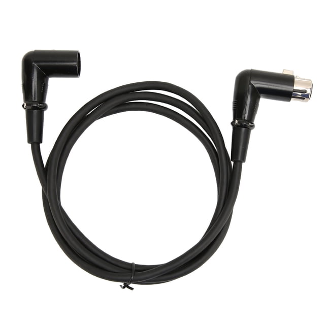 Cable XLR macho a hembra, Conductor OFC de 3 pines, XLR macho de ángulo recto a hembra, Cable de micrófono de ángulo recto
