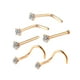 thumbnail image 5 of Anillos de nariz Yinane en forma de sacacorchos Acero inoxidable para piercing, 5 of 8