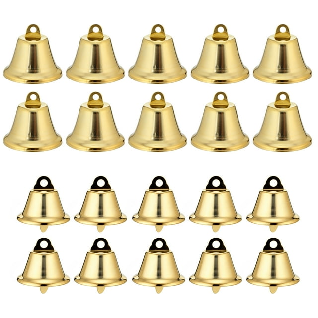 20 piezas Navidad campana de viento decoración pequeña campana campanas de metal adornos de fiesta