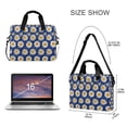 thumbnail image 3 of FORMRS 16" Laptop Sleeve Bag Carrying Case with Handle Travel Shoulder Briefcase, Elegant Daisy Pattern, 3 of 8