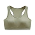 thumbnail image 1 of Aayomet Bralettes for Women Plus Size Back Wrapped Chest Thin Without Steel Rings Bra (Green, L), 1 of 5