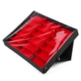 thumbnail image 3 of Caja de almacenamiento para gafas Jadeshay 18 rejillas color negro y rojo, 3 of 8