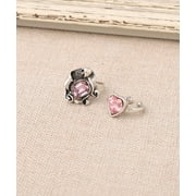 Rosso-Halcyon-Silver - Pink-Ring Set