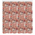 thumbnail image 3 of Ambesonne Pug Shower Curtain, Christmas Celebrating Dog, 69"Wx70"L, Rose Red Green, 3 of 3