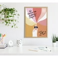 thumbnail image 6 of Kate and Laurel Blake Rainbow Girl Framed Printed Glass Wall Art by Dominique Vari, 18x24 Natural, Chic Glass Art Display, 6 of 6