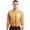 Gold, variant on YiZYiF Men's Shiny Sequins Cropped Vest Top Sleeveless Cowboy Open Front Fringe Jacket Waistcoat Gold M