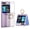 Clear with ring, variant on Galaxy Z Flip 5 Case with Hinge Protection Clear Samsung Flip 5 Case with Kickstand for Samsung Galaxy Z Flip 5 5G (2023) - Purple