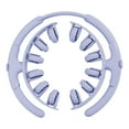 thumbnail image 3 of Rodillo masajeador para piernas con 12 ruedas, compacto, ligero y ajustable. Azul, 3 of 8