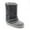 GREY, variant on Women Winter Snow Boots Faux-Fur Lined Warm Mid Calf Suede Platform Flat Outdoor Fashion Fur Boots