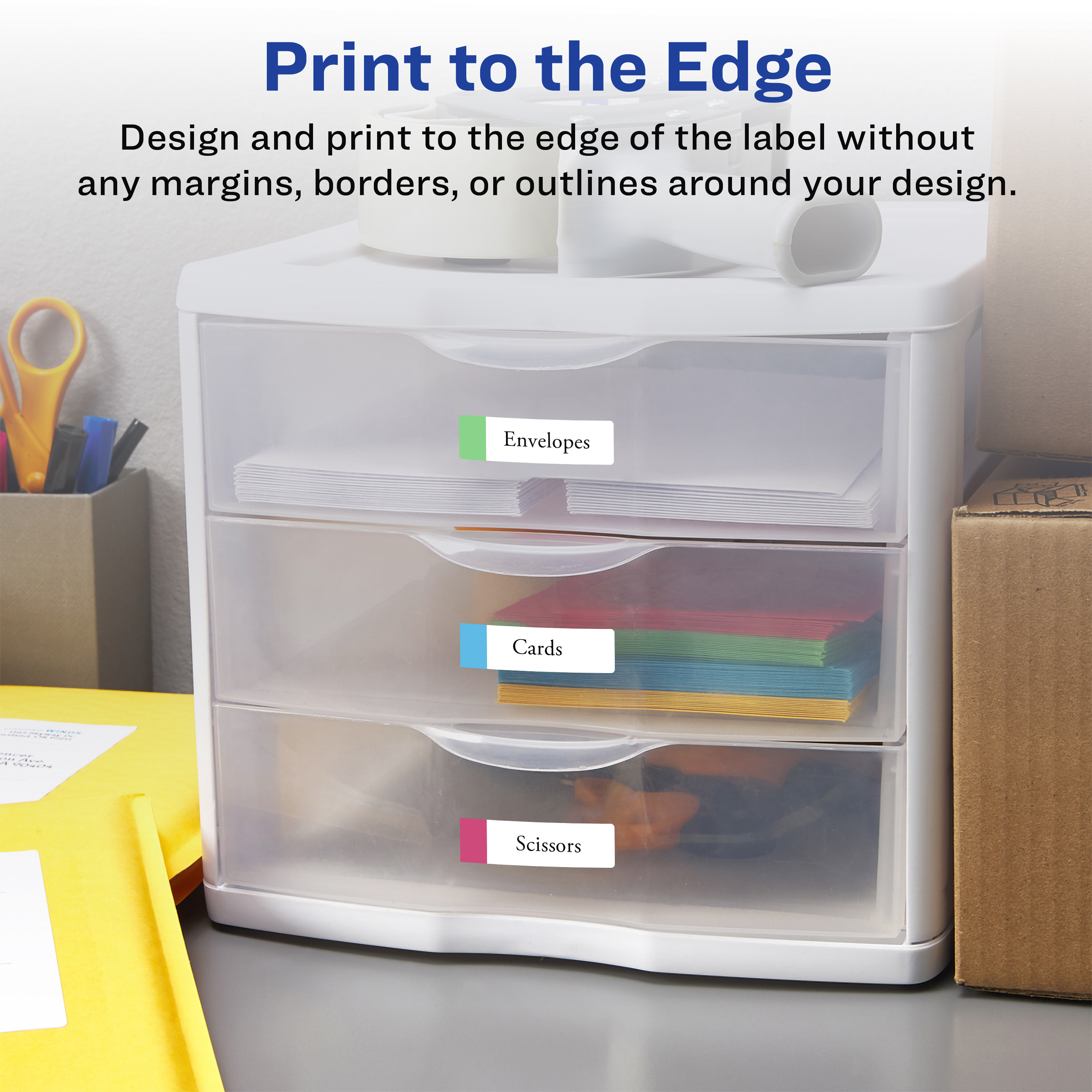 Avery Durable Removable Rectangle Labels, 0.5" x 1.75", 840 Labels