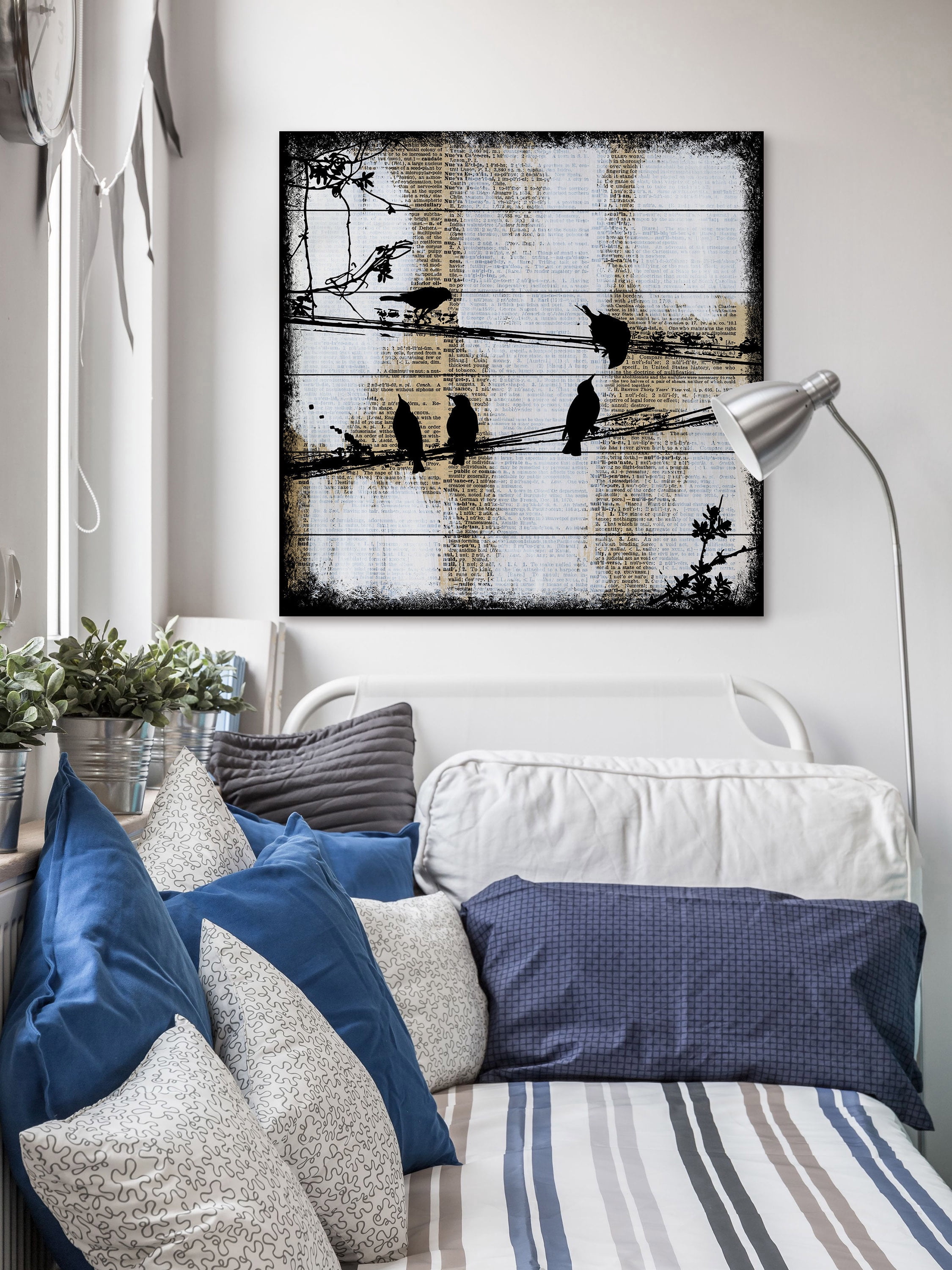 "Word Keepers" Painting Print on White Wood