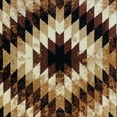 thumbnail image 6 of BizChair Area Rug Southwest Native Distressed Design 1106 Brown Black Beige (2 Feet X 3 Feet) Mat, 6 of 6