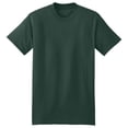 thumbnail image 5 of Hanes Men’s Beefy-T Heavyweight Cotton Crew Neck T-Shirt, Short Sleeve, Deep Forest, 1-Pack, S-3XL, 5 of 5
