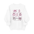 thumbnail image 2 of Zxlsdmn Women's Breast Cancer Crew Neck Sweatshirt Oversized Long Sleeve Drop Shoulder Pullover Tops Inspirational Printed Pattern Sweatshirts Fall Clothes M, 2 of 5