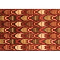 thumbnail image 1 of Ahgly Company Indoor Rectangle Abstract Orange Modern Area Rugs, 2' x 4', 1 of 4