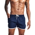 thumbnail image 5 of EOYWHK Workout Shorts for Men Breathable with Pockets Drawstring Mens Active Shorts Soft Lightweight Breathable Active Shorts for Men Dark Blue, Size L, 5 of 7