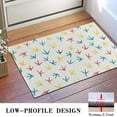 thumbnail image 3 of LightColorful BirdsFootprints Pattern Door Rugs,Washable Non Slip Door Mats Indoor,Decorative Door Mats,Entry Mat Indoor for Entrance,Bedroom,Kitchen,Bathroom,16"x24", 3 of 6