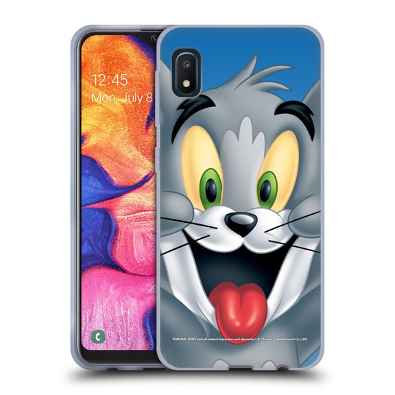 Head Case Designs Officially Licensed Tom and Jerry Full Face Tom Soft Gel Case Compatible with Samsung Galaxy A10e (2019)