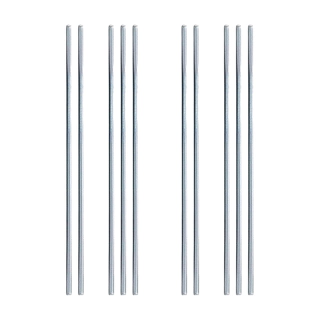 10 Piezas Varilla de Soldadura Fácil de Fundir Duradero Diseño de Núcleo de Fundente Varilla de Soldadura Plateada Alambre de Soldadura para Refrigera 20 mm shamjiam Varillas de soldadura de aluminio