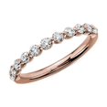 thumbnail image 1 of 0.25 T.C.W Forme Ronde Naturelle Diamond Dernier Design Bracelet de Mariage Éternité pour Femmes Solide 18K Or Rose Taille 8, 1 of 7