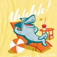 thumbnail image 2 of Shark Week Officially Licensed Sunbathing Shark Women's T Shirt, Banana, Medium, 2 of 4