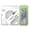 Green, variant on 7Pcs Math Geometry Tool Student Drawing Supplies Include Geometry Compass