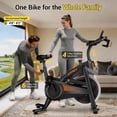 thumbnail image 2 of SONITU Indoor Cycling Bike Stationary – Magnetic Exercise Bike with Adjustable Resistance, 300LBS Capacity, Padded Comfort Seat for Home Use, 2 of 10