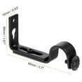 thumbnail image 2 of Uxcell 94x46x16mm Curtain Rod Bracket Iron Painting Black 2 Pack, 2 of 5