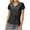 Black, variant on hotojiny Womens Tops Sparkly Sequin Glitter Short Sleeve T Shirts Trendy V Neck Blouses Dressy Party Clubwear