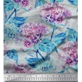 thumbnail image 1 of Soimoi Cotton Duck Fabric Flower & Leaves Watercolor Fabric Prints by Yard 56 Inch Wide, 1 of 1