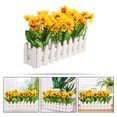 thumbnail image 4 of Artificial Sunflower Fake Sunflower Fence Ornament Sunflower Fence Decor Classroom Corner Layout, 4 of 9