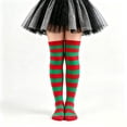 thumbnail image 5 of Kids Halloween Colorful Striped Over‑the‑Knee Socks,6‑12 Years, 5 of 5