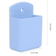 thumbnail image 3 of Self-Adhesive Remote Control Storage Holder, Plastic Remote Control Mount Multifunctional Wall Mount Remote Storage Box, 3 of 8
