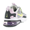 thumbnail image 3 of Nike Air Max 270 React (GS) Big Kids' Shoes Particle Grey-Iced Lilac-Lemon Venom bq0103-010, 3 of 6