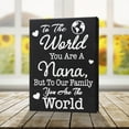thumbnail image 6 of JennyGems To the World You Are a Nana, But To Our Family You Are the World Wood Sign, Birthday Gifts for Nana, Nana Gifts, Made in USA, 6 of 12