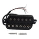thumbnail image 1 of Pastilla humbucker de seis cuerdas, de bajo ruido, precableada para reemplazo de guitarra eléctrica. Cromado de 52 mm, 1 of 9