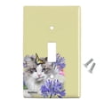 thumbnail image 2 of Cat Butterfly Selfie Plastic Wall Decor Toggle Light Switch Plate Cover, 2 of 4