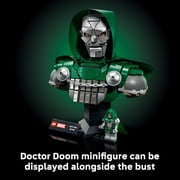 LEGO Marvel Doctor Doom Bust - Building Set for Adults, Ages 18+ Marvel Avengers Model Kit - Bedroom, Shelf or Home Office Decor for Men & Women - Gift for Super Hero Fans - 76345