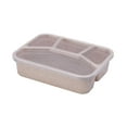 thumbnail image 3 of Caja de Almuerzo Bento con Compartimentos Herméticos para Alimentos Frescos Beige, 3 of 9