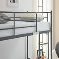 thumbnail image 6 of Zimtown Twin over Twin Bunk Bed with 2 Drawer, Heavy Duty Metal Bed Frame with Safety Rail Side Ladders for Dormitory Bedroom Boys Girls Adults,No Box Spring Needed (Gray), 6 of 9