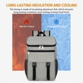 thumbnail image 3 of Large Capacity Insulated Cooling Backpack Waterproof Picnic Cooler Bag Blue, 3 of 8