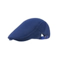 thumbnail image 2 of Deago Men's Breathable Mesh Summer Hat Adjustable Newsboy Beret Ivy Cap Cabbie Flat Cap (Navy), 2 of 8