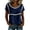 Purple Tops, variant on YUGYXL Spring T-Shirts for Women Short Sleeve Crewneck Loose Fit Casual Summer Tops Lightweight Lace Patchwork Tee Red Tops S