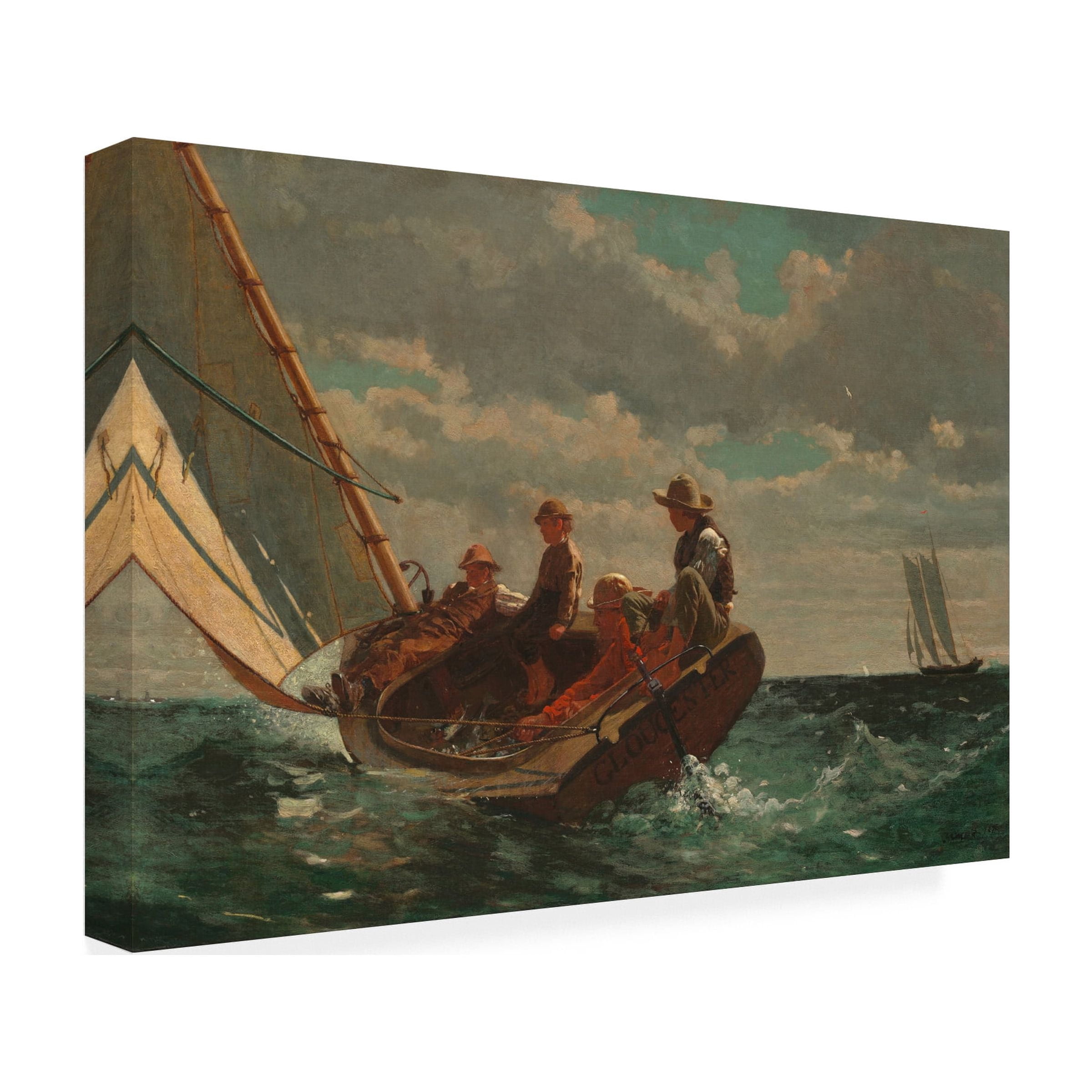 Winslow Homer 'Breezing Up (A Fair Wind) 1873-76' Canvas Art