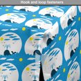 thumbnail image 4 of Whales Dog Crate Cover, Sunrays Waves Clouds Circle Tale Visualization Big Mammal Happy Pattern, Easy to Use Pet Kennel Cover for Dogs, 35" x 23" x 27", Sky Blue Yellow White, by Ambesonne, 4 of 6