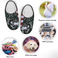 thumbnail image 5 of Whosucclay Slippers for Women Mens Winter Warm Memory Foam Cotton Home Slippers Soft Plush Fleece Slip on House Slippers for Girls Indoor Outdoor Shoes, 5 of 6
