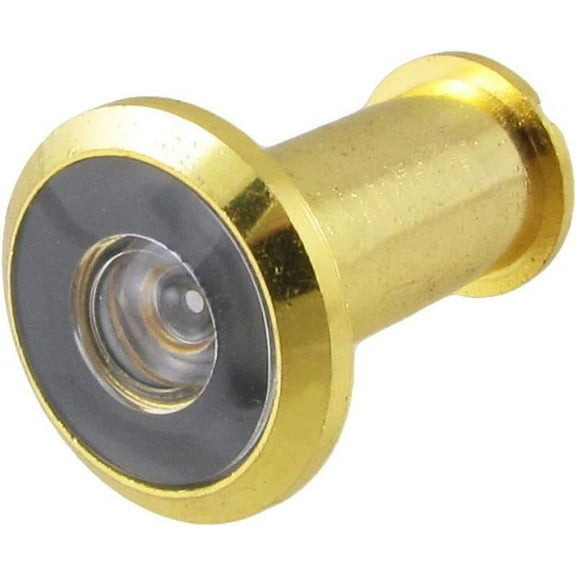 10mm Long Gold Tone Metal 35-50mm Thick Door Angle Viewer Peephole