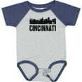 thumbnail image 3 of Inktastic Cincinnati Skyline Grunge Boys or Girls Baby Bodysuit, 3 of 5
