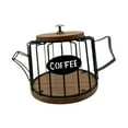 thumbnail image 3 of Cesta portacápsulas de café con estructura de hierro para uso en la oficina y el hogar. negro, 3 of 9
